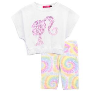 Barbie Girls Shorts & Top Set / White/Pink